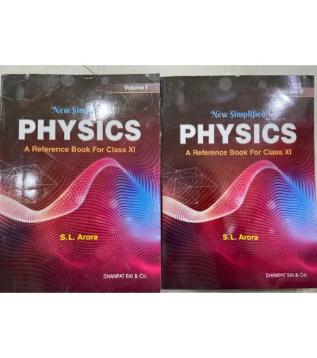 New Simplified Physics by S L Arora Reference Book for CBSE Class 11 Set of 2 Books | Latest Edition CBSE Class 11 - SchoolChamp.net