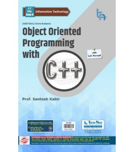 Object Oriented Programming With C++ Sem II B.Sc-IT TechNeo