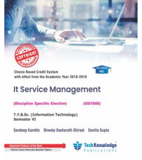 IT Service Management Sem 6  TYBSc-IT Tech-knowledge Publication B.Sc IT Sem 6 - SchoolChamp.net