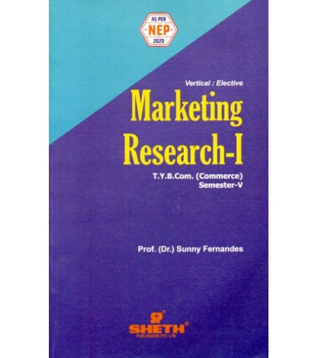 Marketing Research-I  TYBcom Sem 5 Sheth Publication | NEP 2020