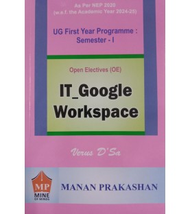 IT Google Workspace  UG Programming Sem 1 Manan Prakashan