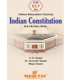 Indian Constitution F.Y.B.A,B.Sc, B.com. Semester 1 Sheth Publication | NEP 2020