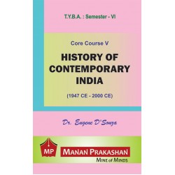 History of Contemporary India T.Y.B.A.Sem 6 Manan Prakashan