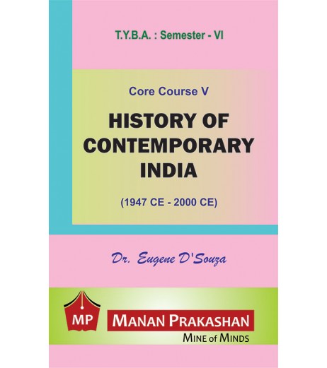 History of Contemporary India T.Y.B.A.Sem 6 Manan Prakashan B.A. Sem 6 - SchoolChamp.net