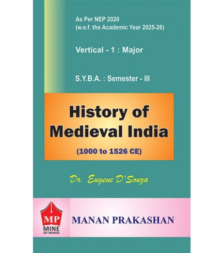 History Of Medieval India S.Y.B.A.Sem 3 Manan Prakashan | NEP 2020
