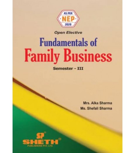 Fundamentals of Family Business  Sem 3 Sheth Publication | Mumbai University | NEP 2020