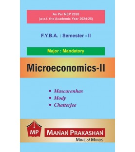 Microeconomics-II  F.Y.B.A. Semester 2 Manan Prakashan | NEP 2020