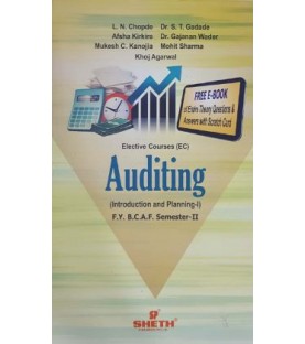 Auditing-II Introduction and Planning FYBAF Sem 2 Sheth Publication