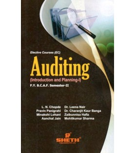 Auditing-II Introduction and Planning FYBAF Sem 2 Sheth Publication