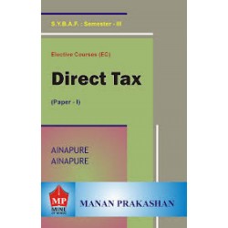 Direct Tax 1 (Taxation-ll) SYBAF Sem 3 Manan Prakashan