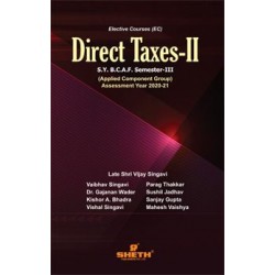 Direct Tax 1 (Taxation-ll) SYBAF Sem 3 Sheth Publication