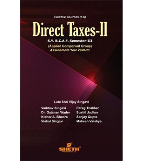 Direct Tax 1 (Taxation-ll) SYBAF Sem 3 Sheth Publication BAF Sem 3 - SchoolChamp.net