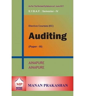 Auditing-III SYBAF Sem 4 Manan Prakashan