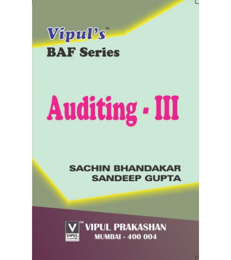 Auditing-III SYBAF Sem 4 Vipul Prakashan BAF Sem 4 - SchoolChamp.net