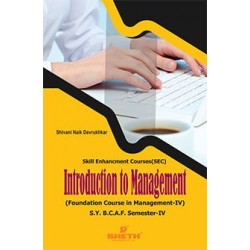 Introduction to Management ( FC In Management-IV) SYBAF Sem