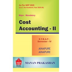 Cost Accounting-II SYBAF Sem 4 Manan Prakashan | NEP 2020