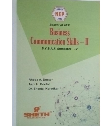Business Communication Skills-II SYBAF Sem 4 Sheth Publication | NEP 2020