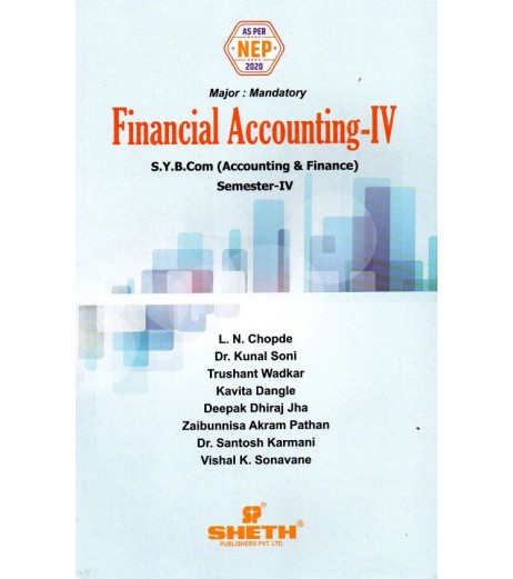 Financial Accounting-IV  SYBAF Sem 4 Sheth Publication | NEP 2020