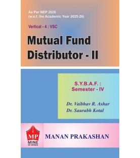 Mutual Fund Distributor-II  SYBAF Sem 4 Manan Prakashan | NEP 2020