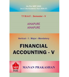 Financial Accounting  TYBAF Sem 5 Manan Prakashan | NEP 2020