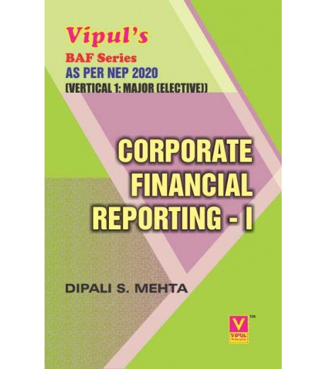 Corporate Financial Reporting–I TYBAF Sem 5 Vipul Prakashan | NEP 2020