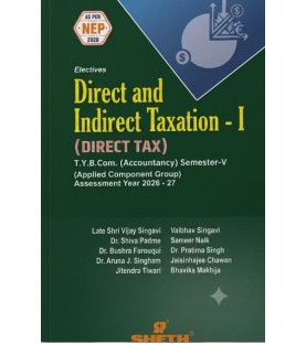 Direct Tax TYBcom Sem 5 Sheth Publication | NEP 2020