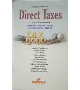 Direct Taxes TYBMS TYBFM Sem 5 Sheth Publication