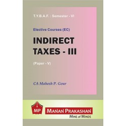 Indirect Tax-II TYBAF Sem 6 Manan Prakashan
