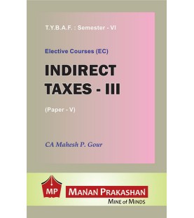 Indirect Tax-II TYBAF Sem 6 Manan Prakashan