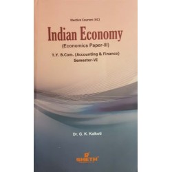 Indian Economy (Paper-III) TYBAF Sem 6 Sheth Publication