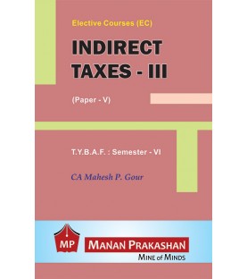 Indirect Tax-II TYBAF Sem 6 Manan Prakashan