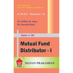 Mutual Fund Distributor-I  SYBAF Sem 3 Manan Prakashan |
