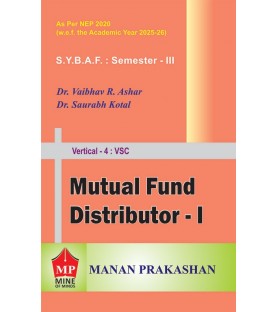 Mutual Fund Distributor-I  SYBAF Sem 3 Manan Prakashan | NEP 2020
