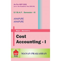 Cost Accounting-I SYBAF Sem 3 Manan Prakashan | NEP 2020