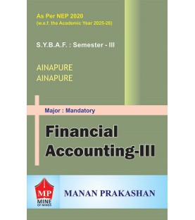 Financial Accounting-III  SYBAF Sem 3 Manan Prakashan | NEP 2020