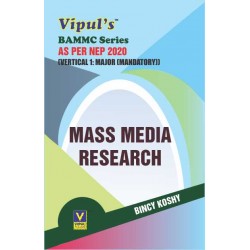 Mass Media Research Sem 4 SYBAMMC Vipul Prakashan | NEP 2020