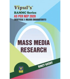 Mass Media Research Sem 4 SYBAMMC Vipul Prakashan | NEP 2020