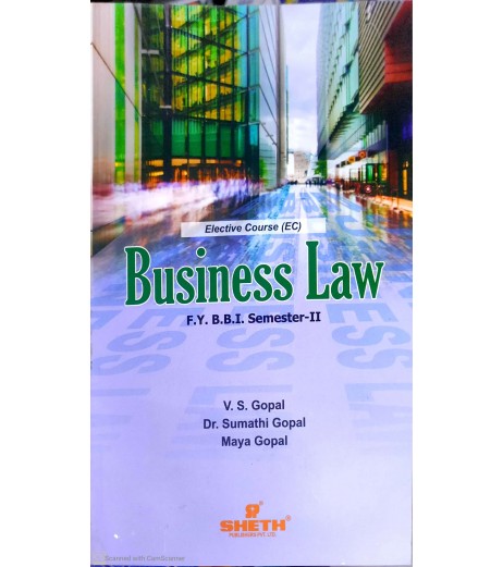 Business Law FYBBI Sem 2 Sheth Publication BBI Sem 2 - SchoolChamp.net