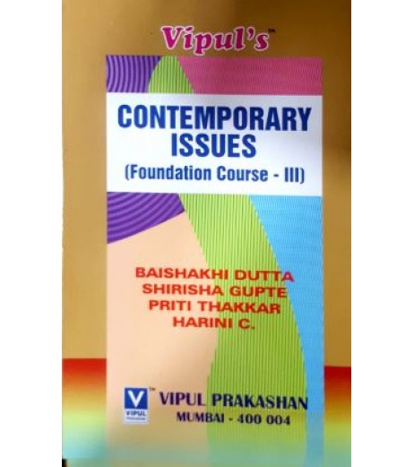 Contemporary Issues (Foundation Course- 3) SyBsc,syBA,SyBBI,SyBcom sem 3 Vipul Prakashan B.Com Sem 3 - SchoolChamp.net