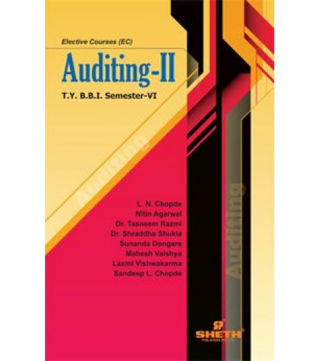 Auditing – II TYBBI Sem 6 Sheth Publication BBI Sem 6 - SchoolChamp.net