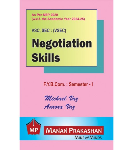 Negotiation Skills FYBcom Sem 1 Manan Prakashan | NEP 2020 