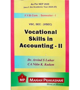 Vocational skills in accounting and Finance Paper-2  FYBcom Sem 1 Manan Prakashan