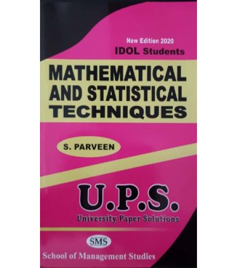 Mathematical and Statistical Techniques - I fybcom Sem 1 UPS Idol Students B.Com Sem 1 - SchoolChamp.net