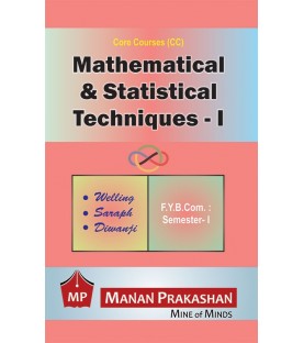 Mathematical and Statistical Techniques - I FYBCom Sem 1 Manan Prakashan