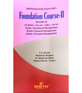 Foundation course-Value Education and soft skill-II FYBMS Sem 2 Sheth Publication