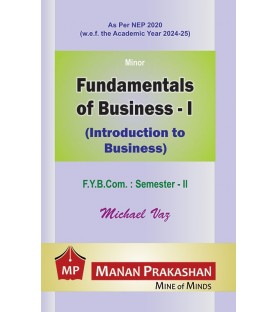Fundamentals of Business-I  FYBcom Sem 2 Manan Prakashan | NEP 2020