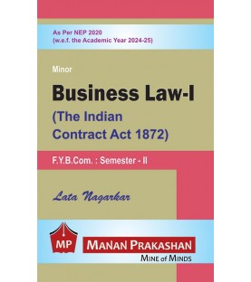Business Law-I FYBcom Sem 2 Manan Prakashan | NEP 2020