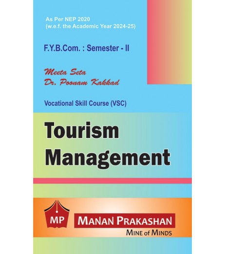Tourism Management  FYBcom Sem 2 Manan Prakashan