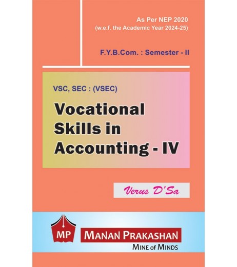 Vocational skills in accounting and Finance Paper-4  FYBcom Sem 2 Manan Prakashan