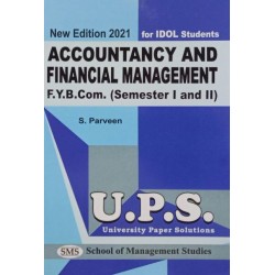 Accounting and Financial Management -1 FYBcom Sem 1 Sem 2 UPS Idol Students